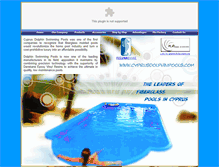 Tablet Screenshot of cyprusdolphinpools.com